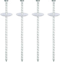 10 Inch Landscape Stakes, Galvanized Metal Garden Stakes, Landscape Edging Anchoring Spikes Stakes, Camping Stakes Tent Pegs for Artificial Turf, Paver Edging, Weed Barrier (40 Pack)