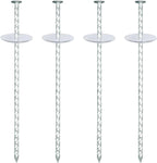10 Inch Landscape Stakes, Galvanized Metal Garden Stakes, Landscape Edging Anchoring Spikes Stakes, Camping Stakes Tent Pegs for Artificial Turf, Paver Edging, Weed Barrier (40 Pack)
