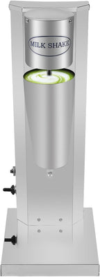 Electric Milkshake Maker, Commercial Stainless Steel Milk Shake Machine, Drink Mixers, 16000r/min & 800ml/Cup, Smoothie Milk Foam Tea Mixer Blender + 1 PP Cup, 180W 110V (1 Head)