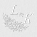 Personalized Wedding Embosser | Custom Made with Initials or Monograms for Couples | Elegant Designs for Stationery, Invitations, Napkins, and More (Design 9)
