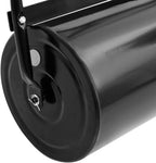 Garden Lawn Roller with Handle for Lawn Garden Yard, Grass Aerator, Yard Roller Black 16.6 gal Iron and Steel