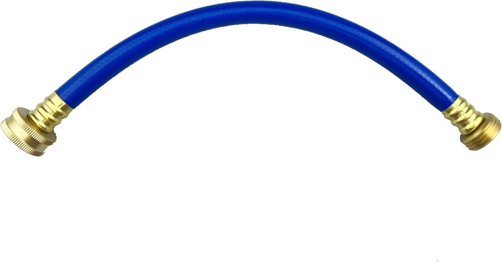 PVC Garden Hose 1/2 Inch Green Heavy Duty Water Hose with Solid Brass Fittings,No Leaking, Flexible,for outdoors,Lawns,Patio (1 FT, Blue, Brass Fittings)