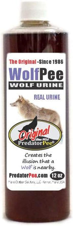 PredatorPee 100% Wolf Urine - Territorial Marking Scent - Creates Illusion That Wolf is Nearby