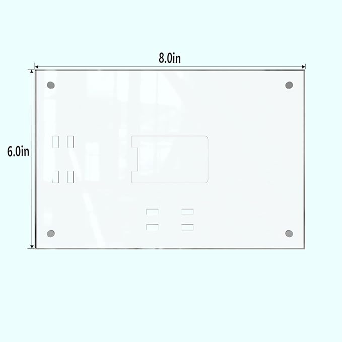 HELPLEX Picture Frames, 1 Pack 6x8 inch Acrylic Picture Frame Clear 6 x 8 Photo Frames Magnetic Picture Frames Ready for Tabletop Display, Effectively Protect Photos from Fading and Yellowing
