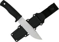 Tactical Fixed Blade Knife, 5.87 inch Blade, 4.65 inch Kray-Ex Handle, Stonewashed 420 Stainless Steel, with Secure-Ex Sheath for Outdoor Camping Hunting Survival (B-Silver)