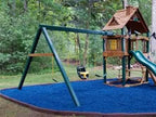 Playsafer 4' Flexible Interlocking Rubber Edging for Playgrounds (30 Pack, Terra Cotta)