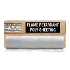 Aluf Plastics 6 MIL Thick Extra Strong Heavy Duty Fire Retardant Clear All Purpose Vapor and Moisture Barrier Sheet Tarp/Drop Cloth - 20" x 100' - For Painting, Furniture, Carpet, & Contractor