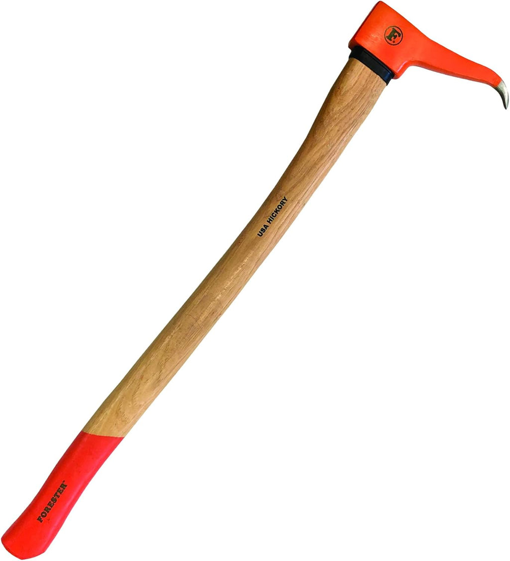 FORESTER Pickaroon Logging Tool 28in | USA Hickory Handle | Hookaroon Logging Tool | Log Roller Tool & Forestry Tools for Dragging and Stacking Logs