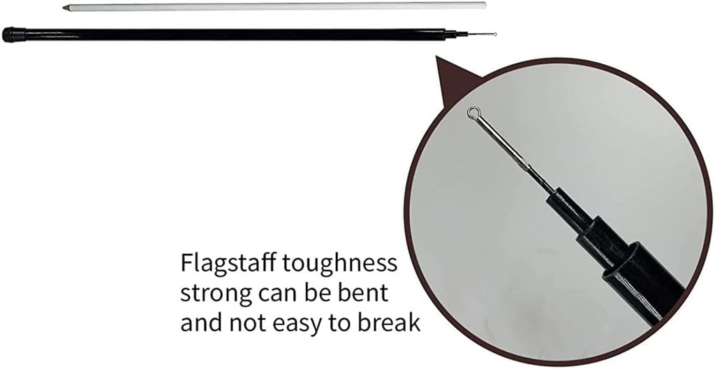 Bird Hawk Flying Kite with Pole Crops Farm Protector Bird Scarer Flying ONLY 4M Pole Without Kite