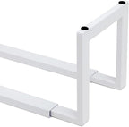 QUALIAZERO 2-Tier Expandable Shoe Rack – Durable Organizer Shelf for Entryways, Bedrooms, Bathrooms, and Laundry Rooms (GLACIER WHITE, 2 PACK)