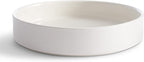 222 Fifth Kaden 12-Piece Modern White Porcelain Dinnerware Set – Service for 4, Plate & Bowl Set, Contemporary Design, for Everyday Dining & Entertainment, Microwave & Dishwasher Safe