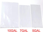 HORTIPOTS Grow Bag 7 Gallon Square Nursery Container Made of Black White Poly Films (25 Pieces per Pack)