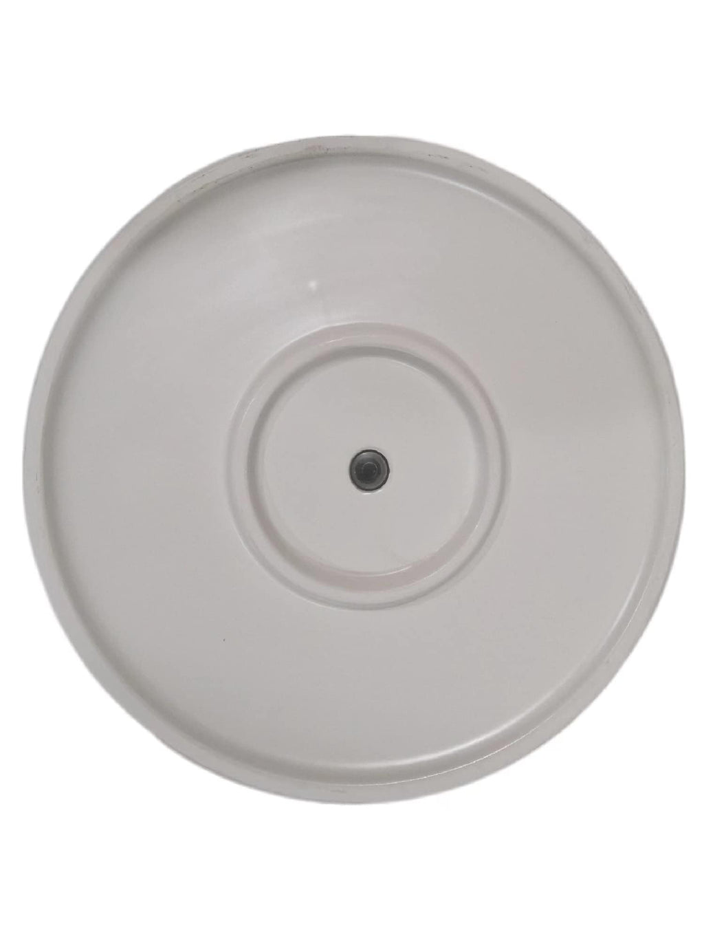 Amazon Basics Fluted Ceramic Planter Pot for Indoor Outdoor Plants, Round Flower Pot with Drainage Hole, 10-inch, White