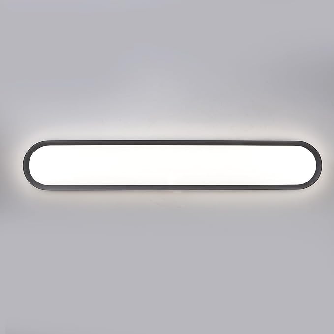 47.1 Inch Dimmable Metal LED Ceiling Light,Slim, Edge Lit - 65W Full Spectrum Linear Ceiling Lamps,3000-6500K Modern Ultra Thin Low Profile Light Fixture for Kitchen, Home & Office Hallway