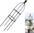 GardenPal Rustproof Metal Pipe Garden Obelisk Trellis, Tomato Cage and Plant Support for Climbing Plants, Potted Tall Plant Stakes for Vine Vegetable Flower Support Outdoor Indoor - 1 Pack