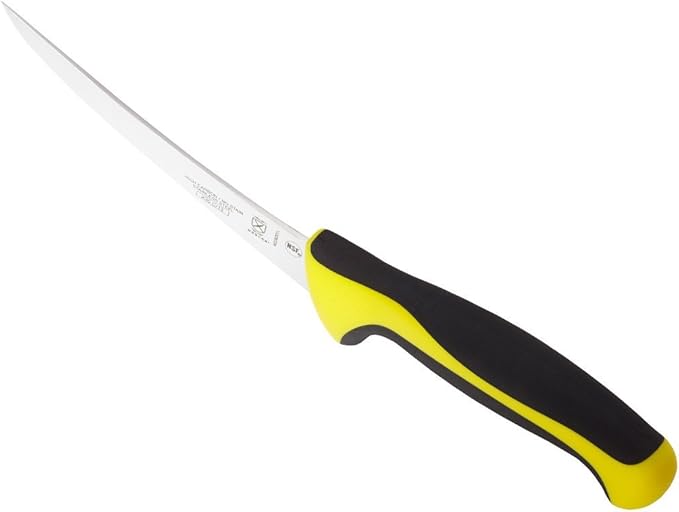 Mercer Culinary Millennia Colors Boning Knife, 6-Inch Curved, Yellow