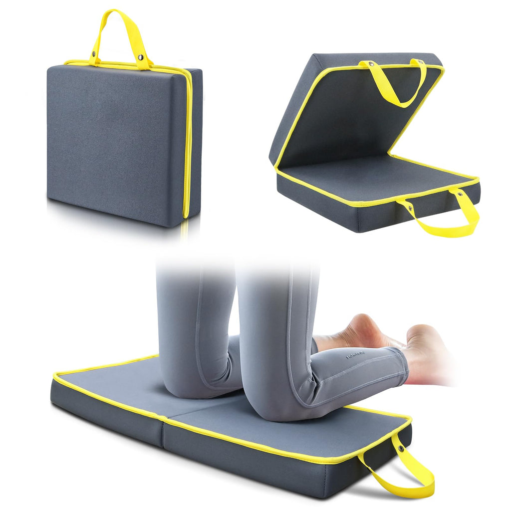 Jardineer Kneeling Pad for Gardening & Extra Thick Knee Pad – Soft Foam Knee Cushion with Waterproof Cover – Large 24x13 Inch Garden Kneeler Mat for Weeding, Exercise, Floor Work