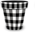 Briarwood Lane Black and White Buffalo Check Small Planter