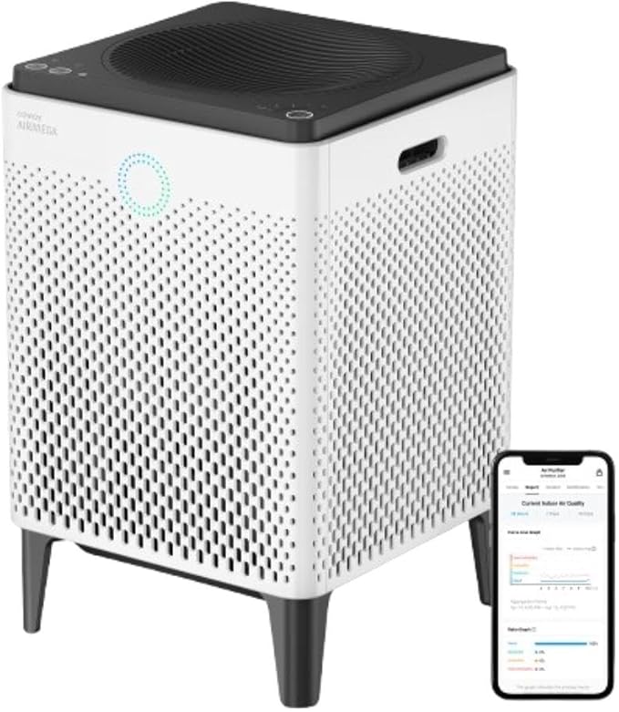 Coway Airmega 400S App-Enabled Smart Air Purifier (Covers 1,560 sq. ft.), True HEPA Air Purifier with Smart Technology, Compatible with Amazon Alexa and Google Home, White (111012)
