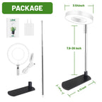 LBW Grow Lights for Indoor Plants, Full Spectrum Halo Grow Light with Base