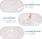 Crystal Organza Fabric Tulle 11 Inch by 50 Yards Sheer Tulle Rolls for DIY Craft Wedding Party Baby Shower Decor Gift Wrapping Party Supplies (Fantasy White)