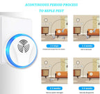Ultrasonic Pest Control Repeller Indoor Plug in for Rodent Control, Mosquito Repellent, Cockroach Killer, Spider Deterrent, Electronic Mice Repellent (6, White)