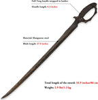 SV Handmade cast Manganese Steel Chopping Blade Sword, Full Tang, Outdoor, Hunting, Camping, Hiking, Survival, with Protective Cover, Multiple Styles to Choose from