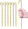 Landscape Stakes 40 Pack, 10 Inch Garden Landscape Anchoring Stakes for Terrace Board, Landscape Edging Coil, Grass Barrier, Bender Board, Weed Barrier Landscape Garden Inflatable Decor Fixing