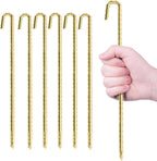 Landscape Stakes 40 Pack, 10 Inch Garden Landscape Anchoring Stakes for Terrace Board, Landscape Edging Coil, Grass Barrier, Bender Board, Weed Barrier Landscape Garden Inflatable Decor Fixing