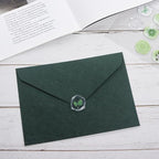 30 Pieces A6 Envelopes with 30 Seal Stickers, 6.32 x 4.45 inch Envelopes for 4 x 6 Wedding Invitation Cards, Greeting Cards, Graduation, Birthday Party Invitations, Green.