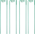 4 Pack Plant Stakes,Plant Support Stakes for Two Sizes(16 or 32 Inches),Plant Stakes for Outdoor Plants,Garden Flower,Tomato(Green)