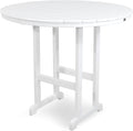 Trex Outdoor Furniture TXRBT248CW Monterey Bay Round Bar Table, 48-Inch, Classic White