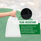 Large Extra Thick 25 Packs Mushroom Grow Bags, 6 Mil Spawn Bags 5.5" X 9.8" X 25.6" with 0.2 Micron Filter Breathable Autoclavable Durable