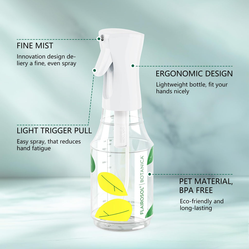 FLAIROSOL BOTANICA Continuous Plant Mister, 24oz/700ml, Leakproof