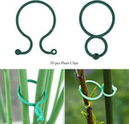 Plant Stake Support - 6 Pack Adjustable Height 12" or 24", Garden Support Stake Plant Cage Support Rings, Single Stem Plant Support Stakes, for Flowers Amaryllis Tomatoes Peony Lily Rose (24inch)
