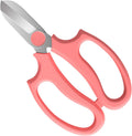 Housolution Flower Scissors, Strong Floral Shears, Premium Steel Garden Pruning Shears Floral Fruits Leaf Scissors Hand Pruner Snip Trimming Tool for Gardening Flower Arrangement, Pink
