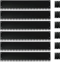 Steel Garden Edging with Top Bending Protection Metal Lanscape Edging Steel Lawn Edging 40 inch Strips, 8 inch Depth 180 Degree Bend for Garden,Lawn,Backyard, 6 Pack (8 inch-180 Degree Bend, Black)