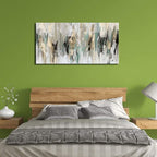 tigeridge Abstract Wall Art Grey Modern Canvas Pictures Contemporary Canvas Artwork for Bedroom Living Room Bathroom Kitchen Office Home Wall Decor Framed Ready to Hang 29" x 58"