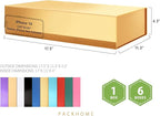 PACKHOME 6 Extra Large Gift Boxes 17.5x11.3x4.3 Inches, Sturdy Shirt Boxes with Magnetic Lids for Clothes and Large Gifts (Glossy Gold)