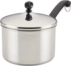 Farberware Classic Stainless Steel Sauce Pan/Saucepan with Lid, 3 Quart, Silver