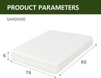 6 Inch King Size Mattress in a Box,Memory Foam Mattress for Comfort Sleep, Cooling Night Sleep & Pressure Relief, Ships Compressed (6", King)