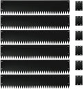 Black Steel Garden Edging with Top Bending Protection Metal Lanscape Edging Steel Garden Lawn Edging 40 inch Strips, Metal Edging for Garden,Lawn,Backyard, 6 Pack (10 inch-180 Degree Bend, Black)