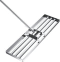Lawn Leveling Rake, Lawn Leveler Tool with 6.5ft Handle Rakes, 304Stainless Steel Yard Leveling Rake, Heavy Duty Soil Leveling Rakes for Backyard, Garden, Farm, Pasture (35x10inch-6.5FT)
