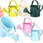 5 Pack Small Metal Watering Can for Kids, Mini Plant Water Pot for Indoor Outdoor Gardening, Cute Toddler Beach Sand Bath Toys with Sprinkler Head, Tiny Succulent Bonsai Cans, 6oz