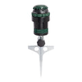 Orbit H2O-Six Gear-Drive Sprinkler on Metal T-Spike - Customizable Lawn Watering Coverage - Multi-Pattern Rotating Head with Adjustable Spray Range - Durable Outdoor Yard Irrigation Sprinkler - 58573