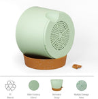 12 inch Large Self Watering Pots for Indoor Outdoor Plants, Flower Plant Pots with Drainage Holes for Garden House Plants, Plastic Planters with Reservoir for Home Plants, Green with Brown