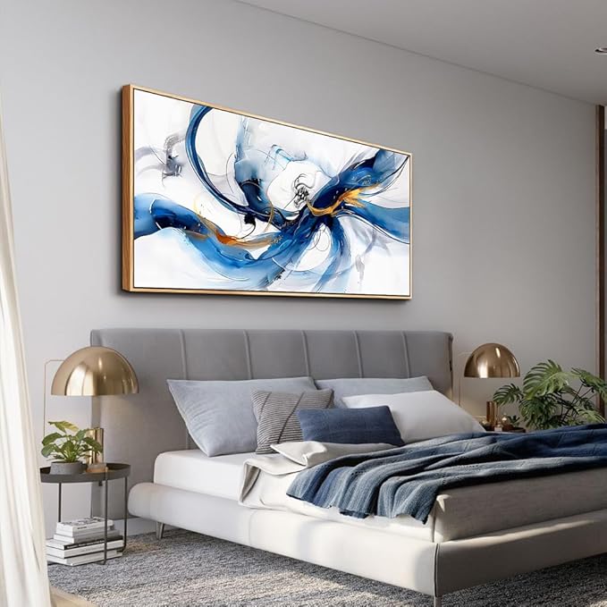 hyidecorart Canvas Prints Minimalism Decor Posters Wall Art For Living Room Large Wall Decor for Bedroom Abstract Painting Wall Artworks Hang Pictures For Office Decoration Wood Framed Hotel Mural
