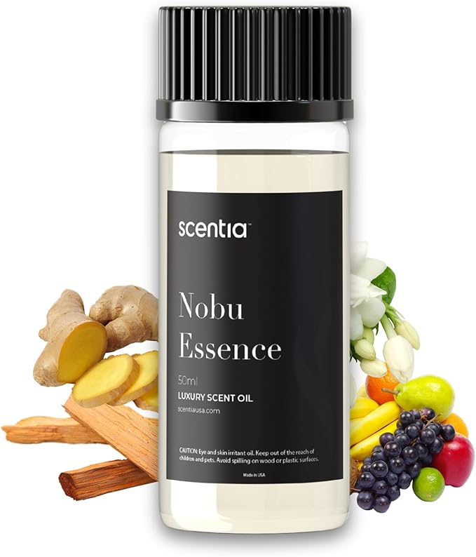 Hotel Diffuser Oil Inspired by The Nobu Hotel Scent - 50 mL 1.69 fl oz - Fragrance Oil Blend Jasmine, Lilly, Sandalwood & Fresh Citrus for Ultrasonic & Cold Diffusers - Nobu Essence