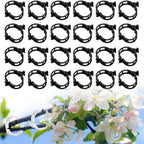 Plant Support Clips, Reusable Garden Clips Plant Holder Clips, Plastic Tomato Vine Grape Clips for String Trellis Plant Clips for Climbing Plants Support Outdoor Indoor Gardening Supplies (50, Black)