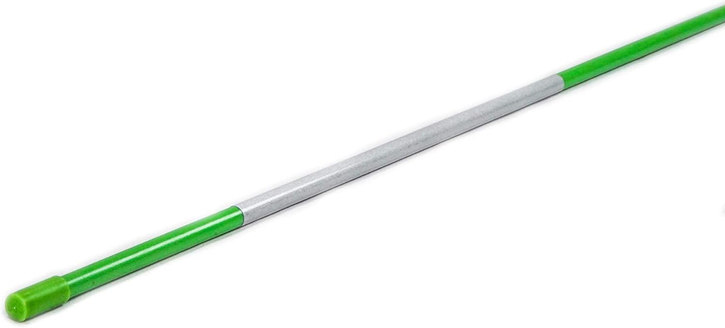5ft Green Pro Snow Stakes - 60" x 5/16" Driveway Markers, Pointed Tip, Hy Viz Reflective Tape, Armor Cap (Choose Quantity) (100)